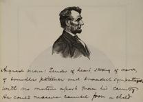 Frederick Douglass on Abraham Lincoln, 1880, from “The Lincoln Memorial: Album-Immortelles,” Osborn H. Oldroyd. (Gilder Lehrman Collection)