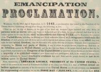 Emancipation Proclamation published by Rufus Blanchard, Chicago, ca. 1863–1864. (Gilder Lehrman Collection)