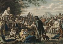 “Stump Speaking,” by George C. Bingham, 1856. (Gilder Lehrman Collection)